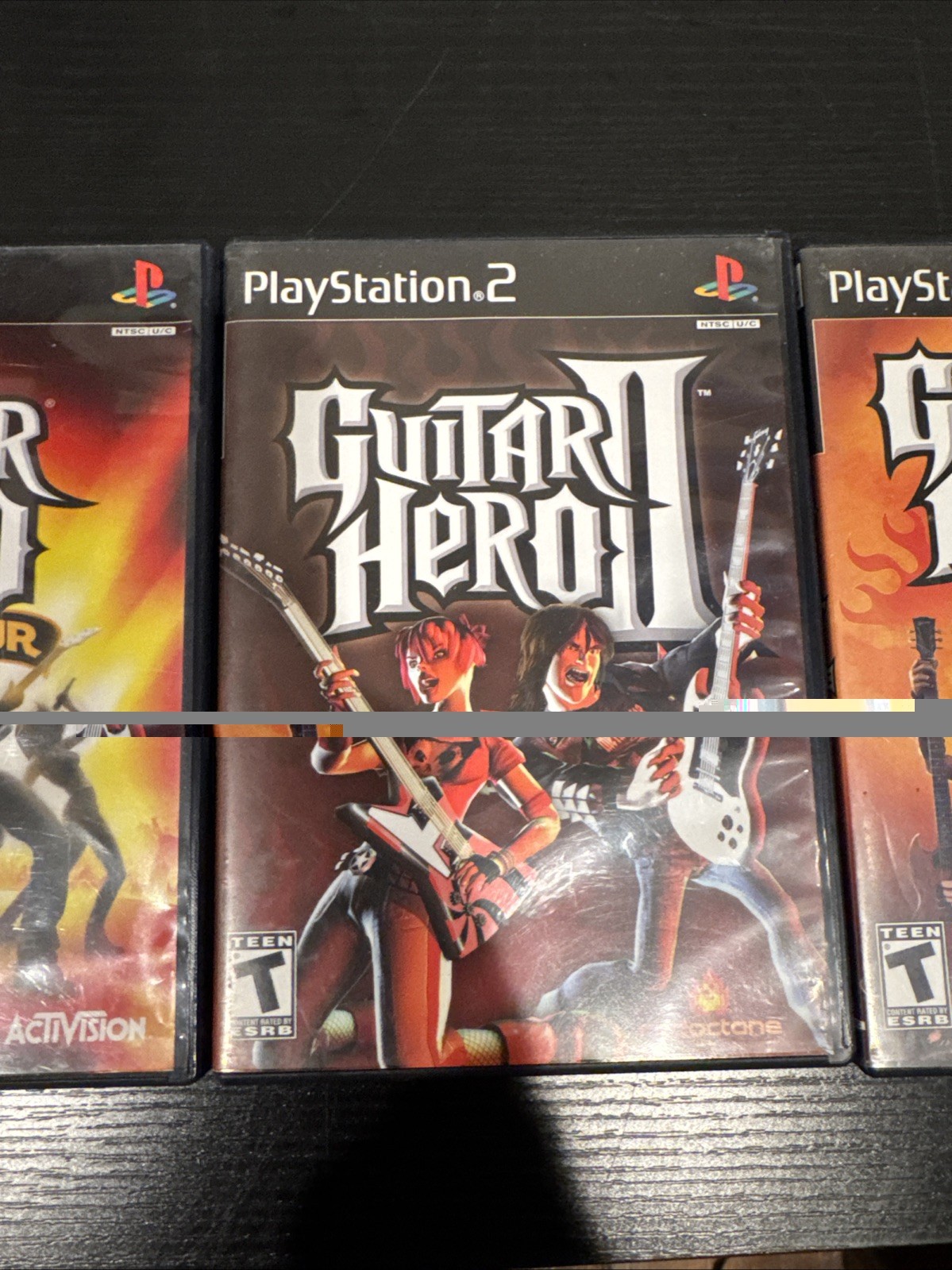 SONY Playstation2 PS2 Console With Box – Guitar Hero Bundle – Guitar+games
