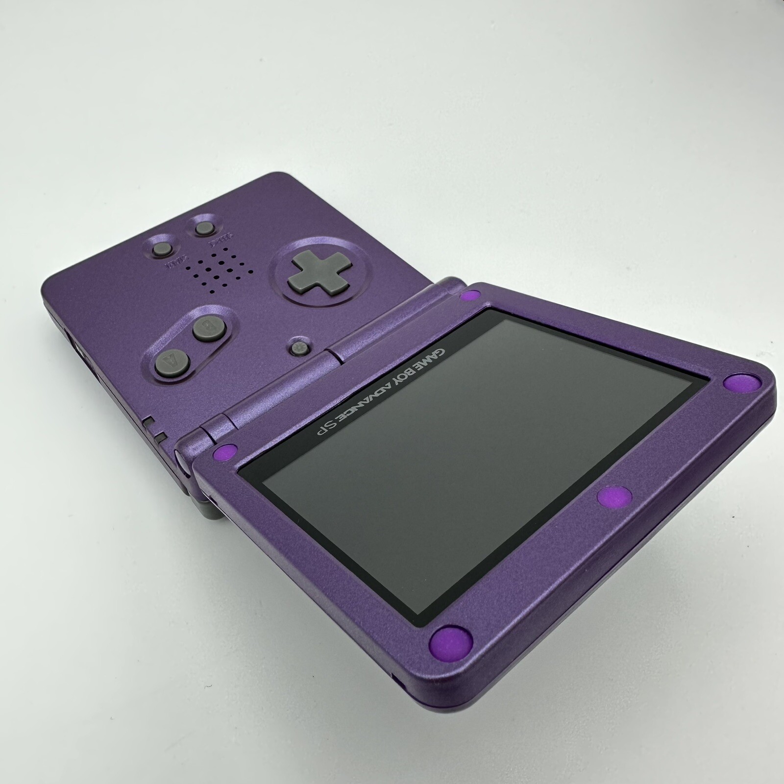 Gameboy Advance SP Purple AGS-001 or IPS *CHOOSE BUTTONS* Glass Lens New Battery