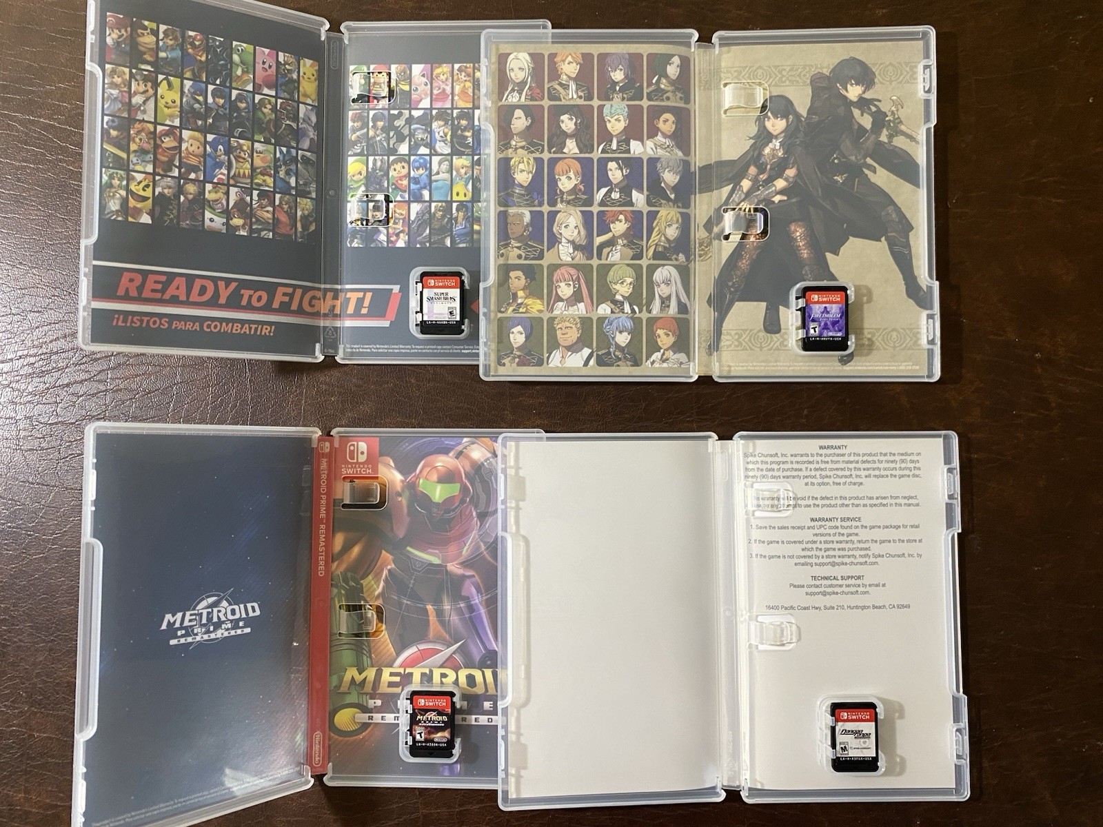 Nintendo Switch 32 GB Gray Joy-Con Console + 4 Games and Accessories
