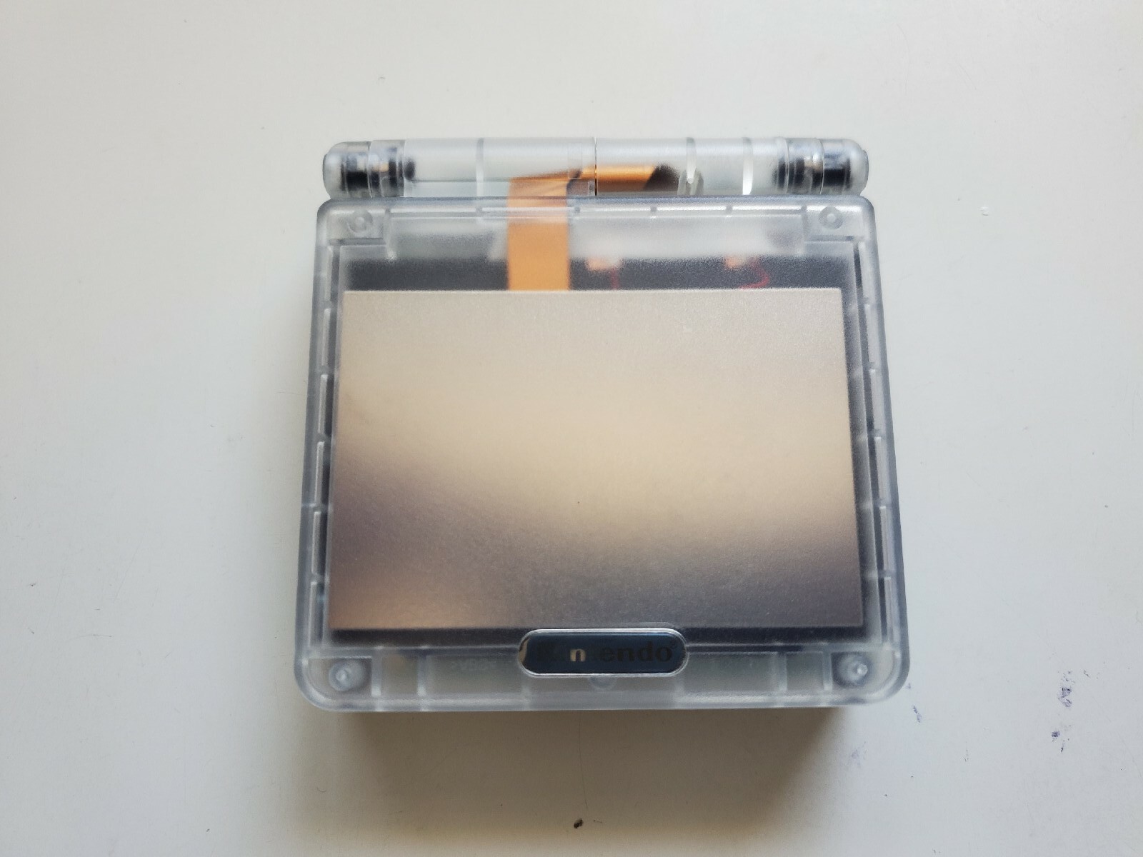 Nintendo Game Boy Advance GBA SP Clear white System AGS 101 ips v5 lcd