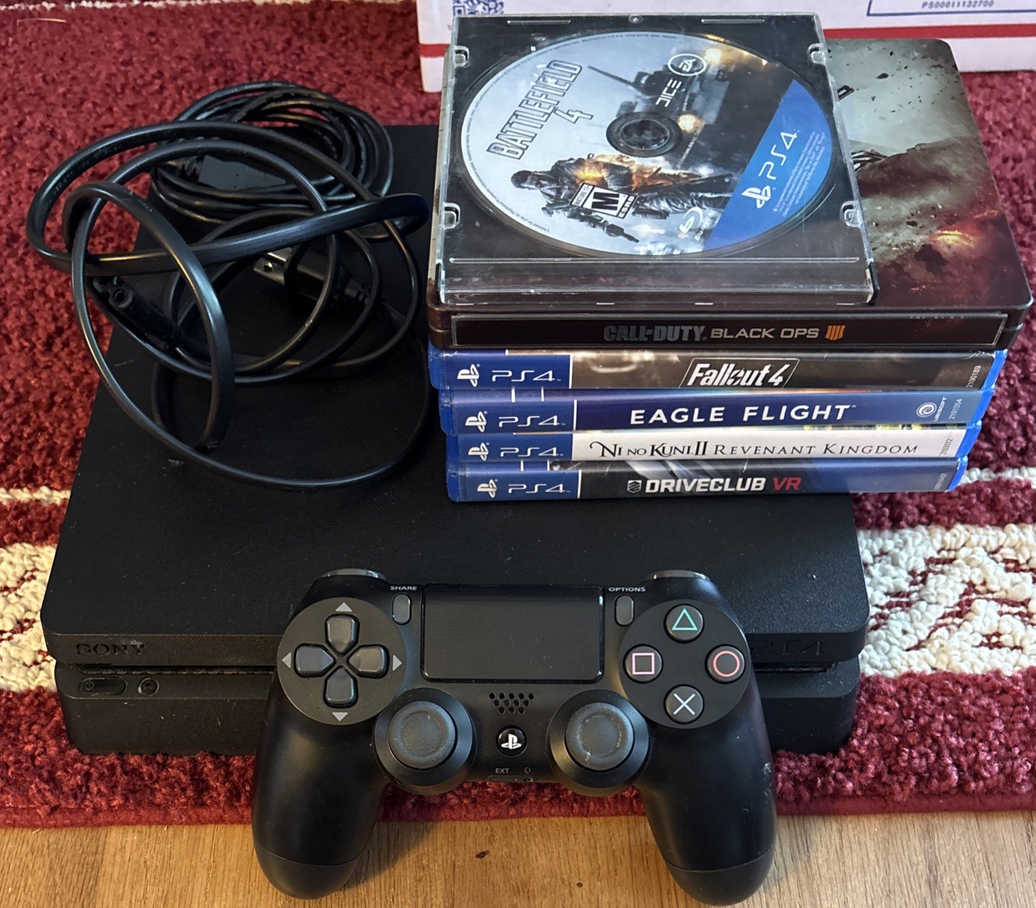 PlayStation 4 Slim 500 GB Bundle Console with Controller, 6 Games