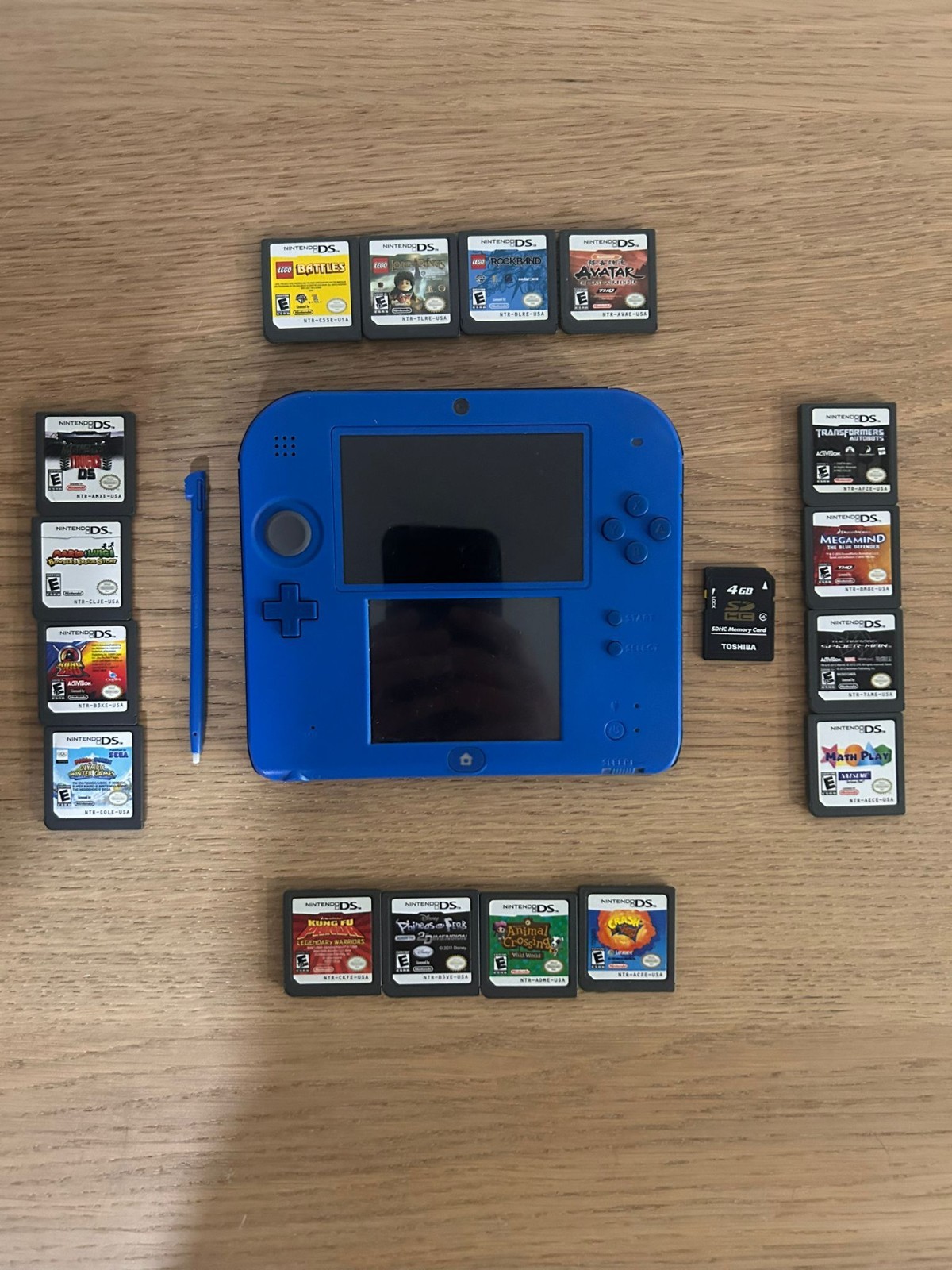 Nintendo 2DS Handheld System Console Blue/Black – (Multiple Games)