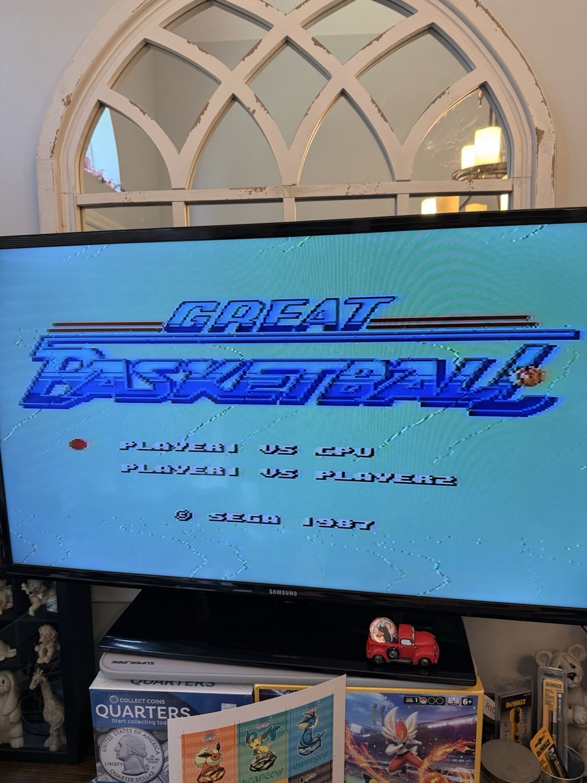 CustomGreenLED “Model 1”SegaMasterSystemBundle-Tested Working-4 CIB Games