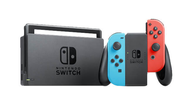 Nintendo Switch 32GB Gray Console with Neon Red and Neon Blue Joy-Con
