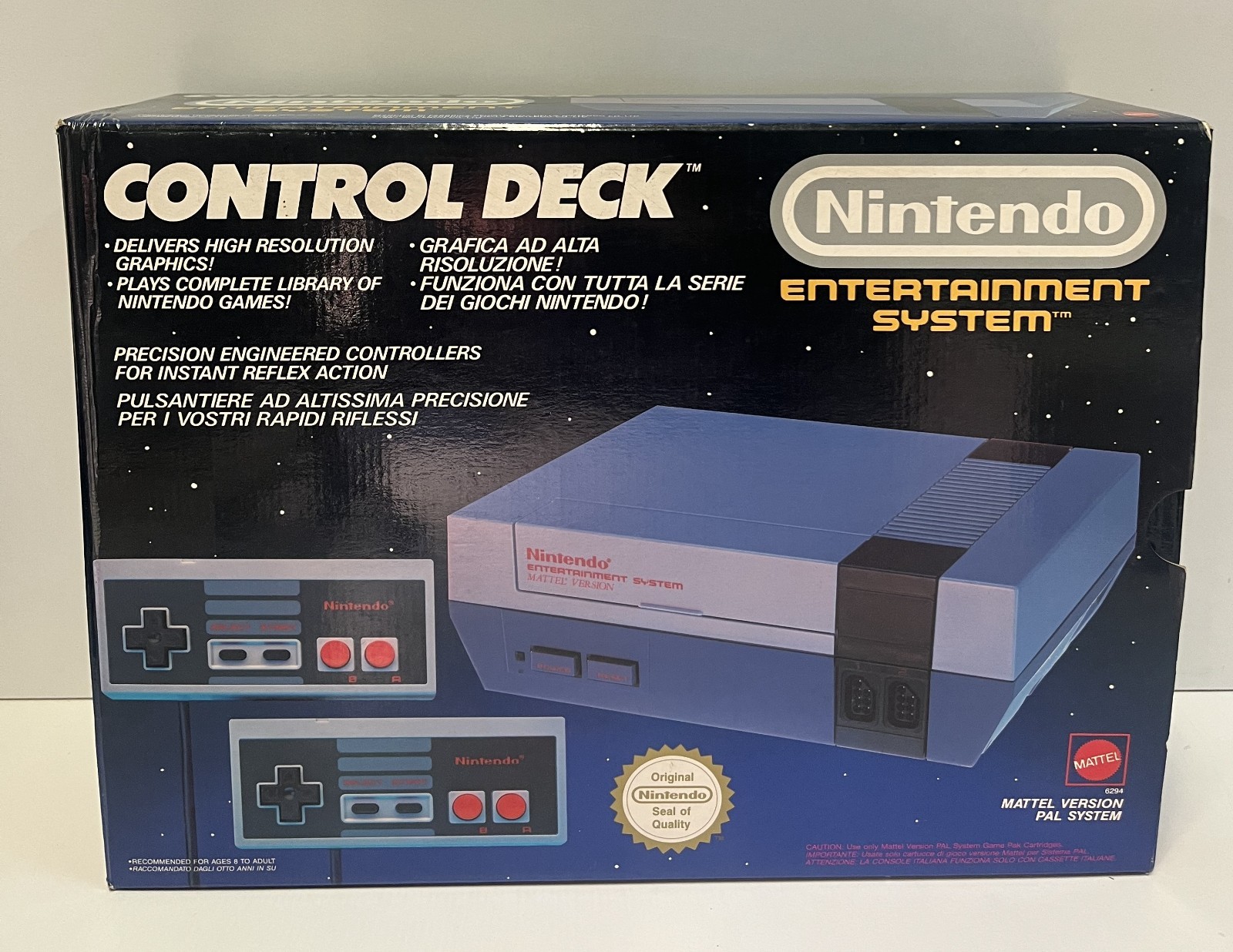 NINTENDO NES CONSOLE CONTROL DECK PAL A ITA NES-S-CD-ITA BOXED TESTED