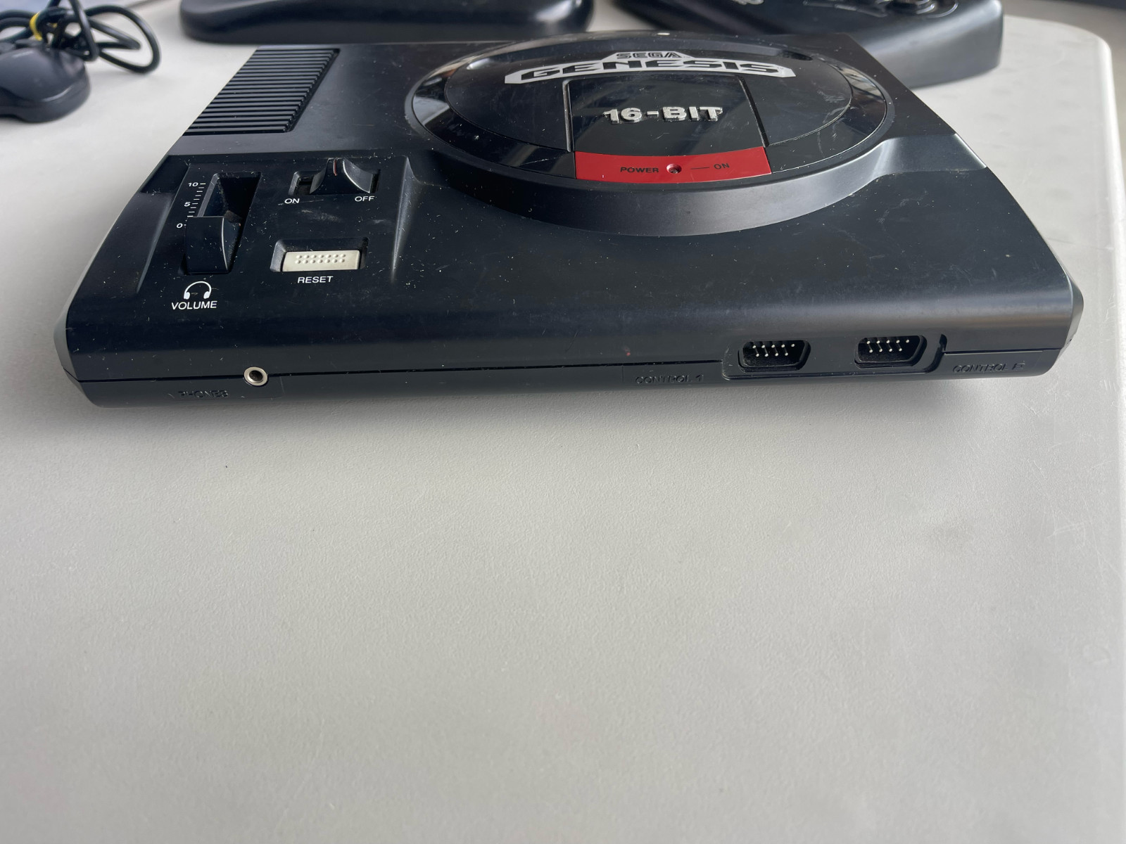 Sega Genesis Console Bundle 2 Power Sticks 9 Games 1 Controller Cables Tested