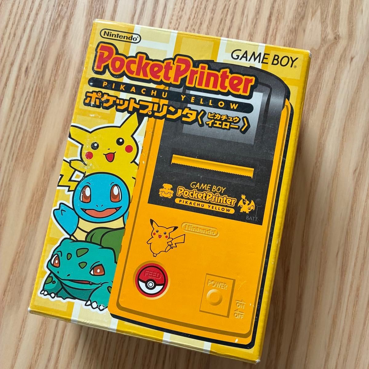 Nintendo Game Boy Pocket Printer Pikachu Yellow Camera Set Box Tested JP