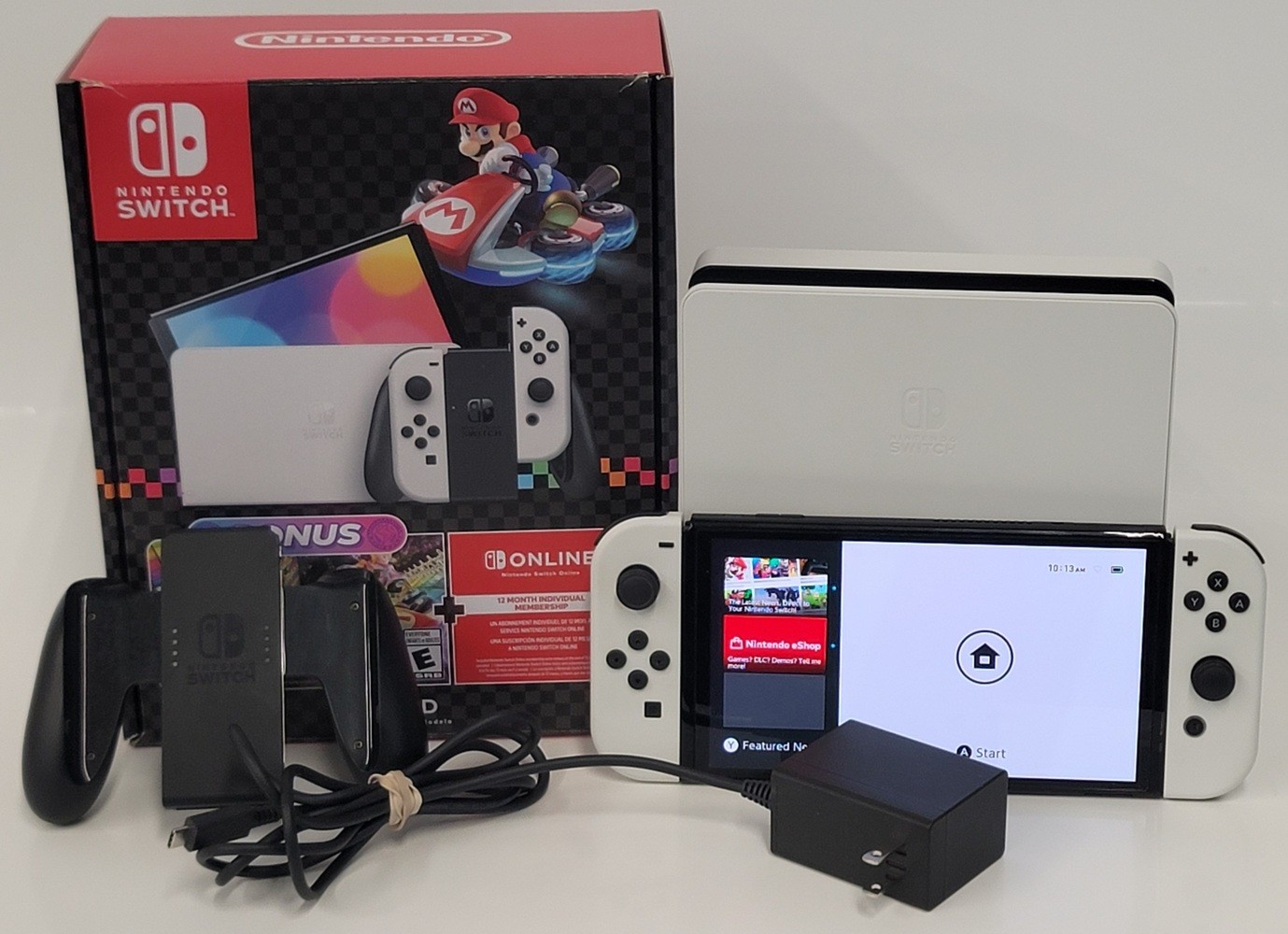 Nintendo Switch OLED Handheld Console (HEG-001) 64GB Internal + 128GB SD