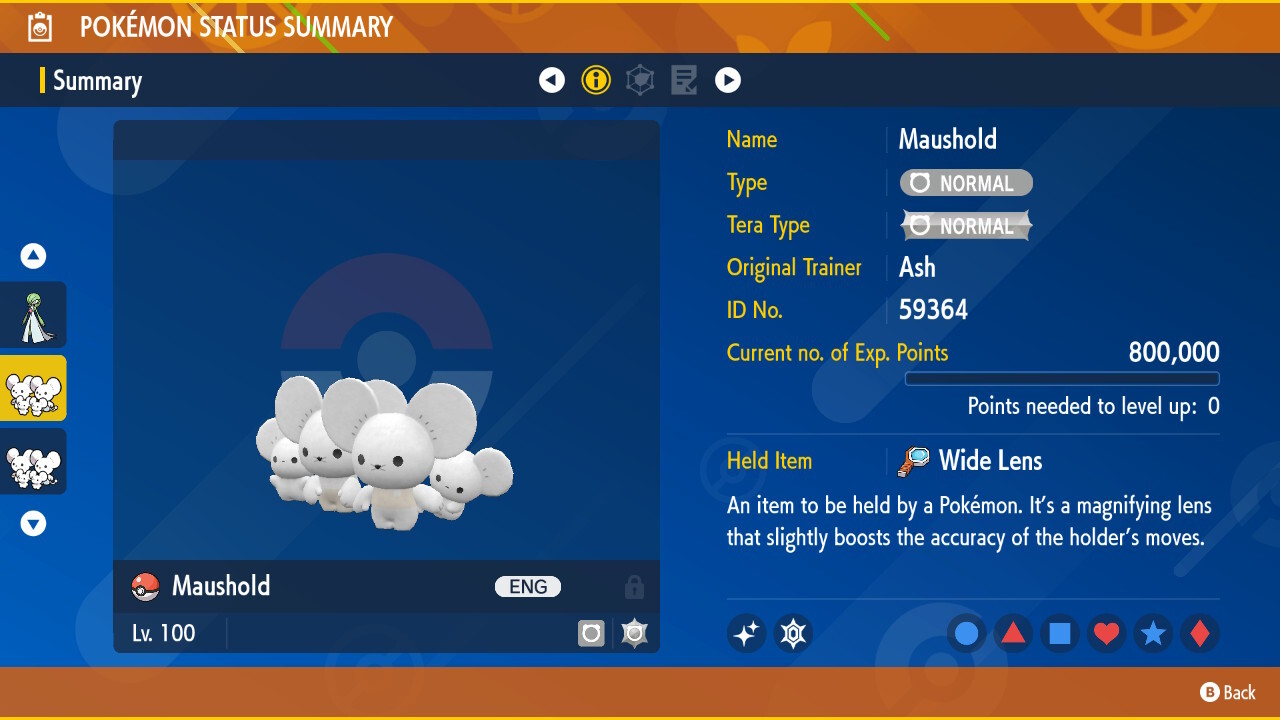 Pokemon Maushold Shiny Family of four 🌟Shiny🌟 Non Shiny Scarlet and Violet