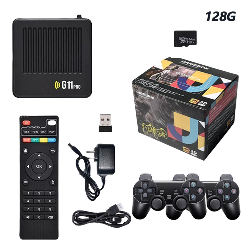G11 Pro Game Console, 10000 Built-in Games, HD, Wireless Controllers, Low Lat…