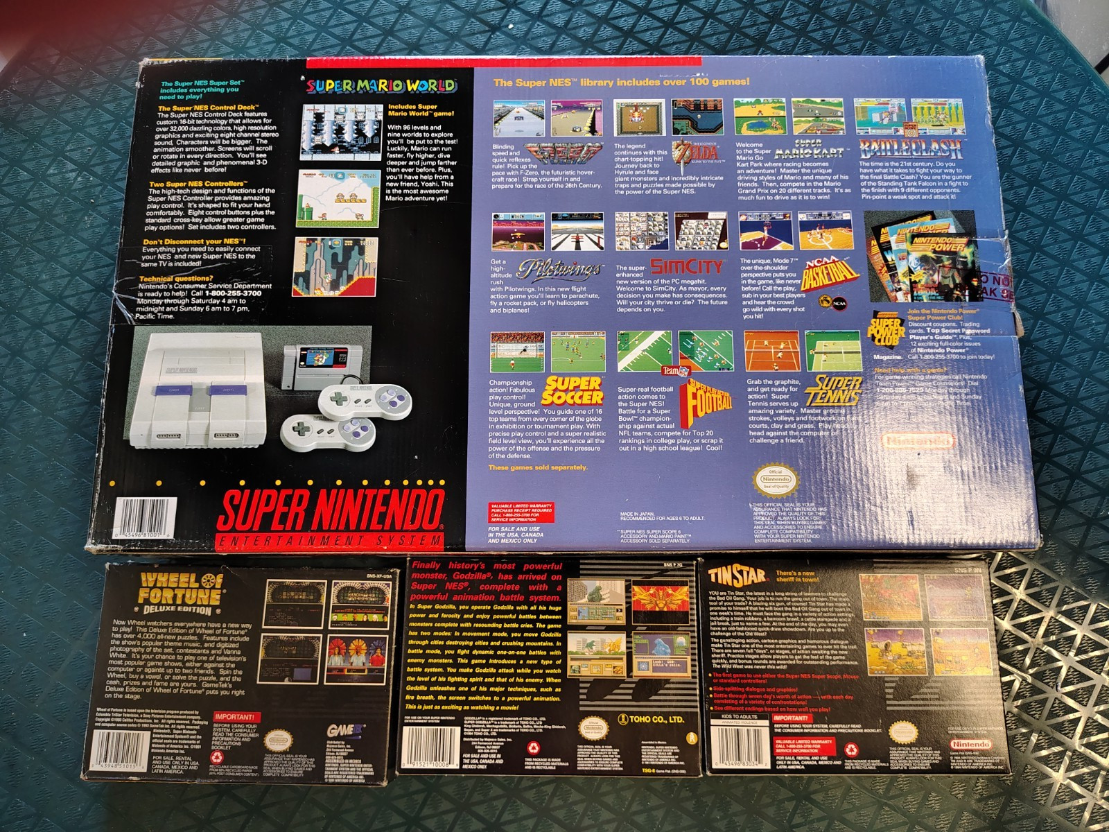 Super NES Super Set Super Nintendo System SNES Super Mario World
