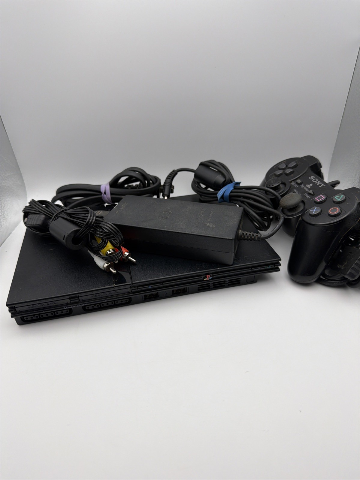 Sony PS2 Slim (SPH-77001)- Launch Edition Console Black (Tested)