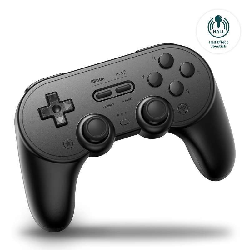 8BitDo Pro 2 Bluetooth Controller for Switch/Switch 2, (Black Edition), MSRP $49