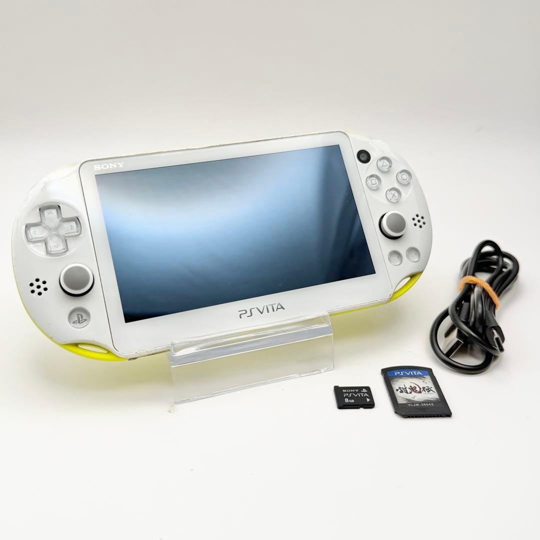 Excellent PS Vita PCH-2000 Lime Green White Tested