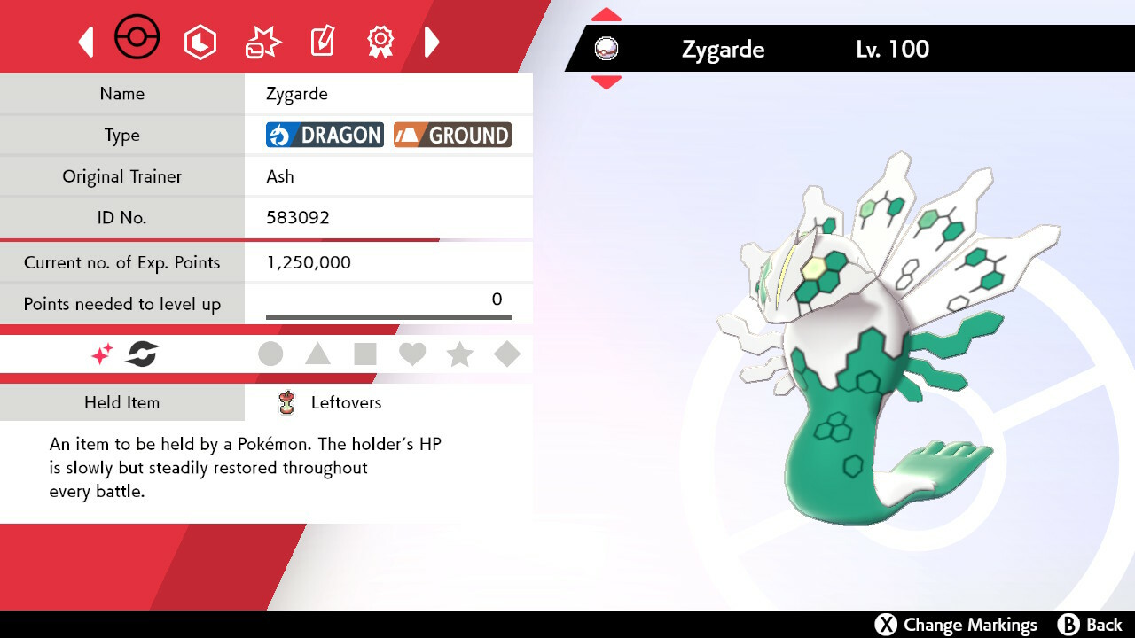 Pokemon Sword & Shield Zygarde 6IV Best EVs & Nature 🌟Shiny🌟 & Non Shiny Home