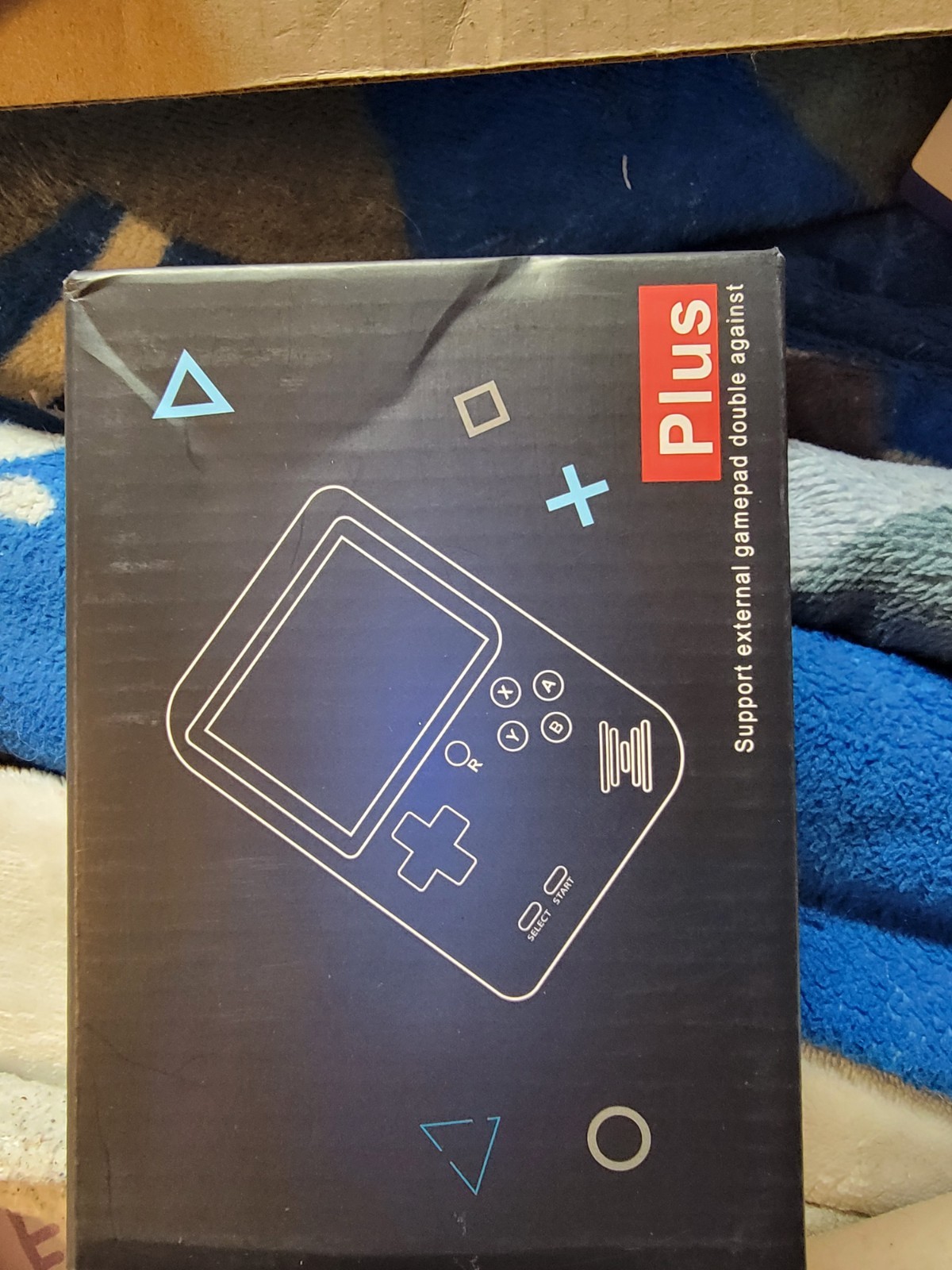 Game Box Plus- Hand Held Game System, Rechargeable Battery, Brand New, Open