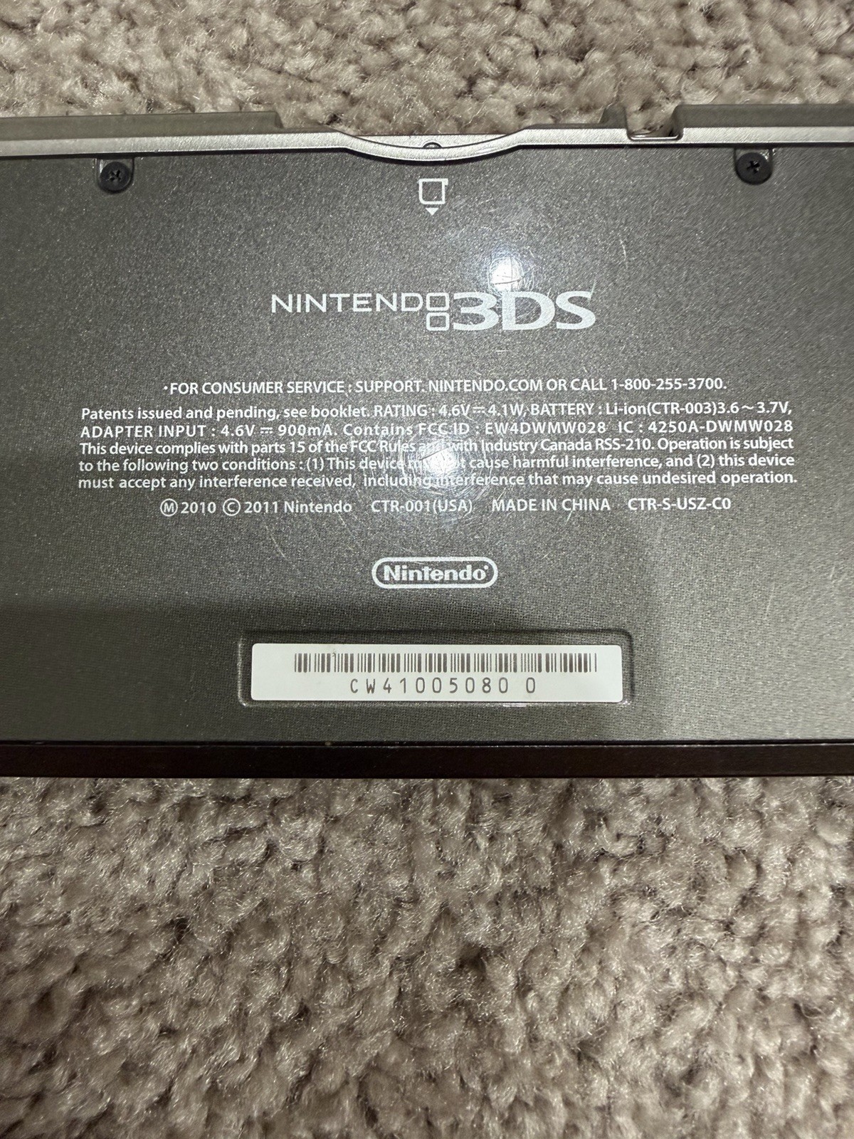 Nintendo 3DS Cosmo Black Handheld System – Cosmo Black