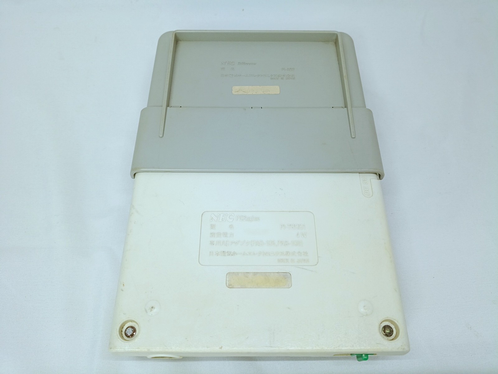 PC Engine console AV Booster +Victory Run Power League 5 set NTSC-J Tested