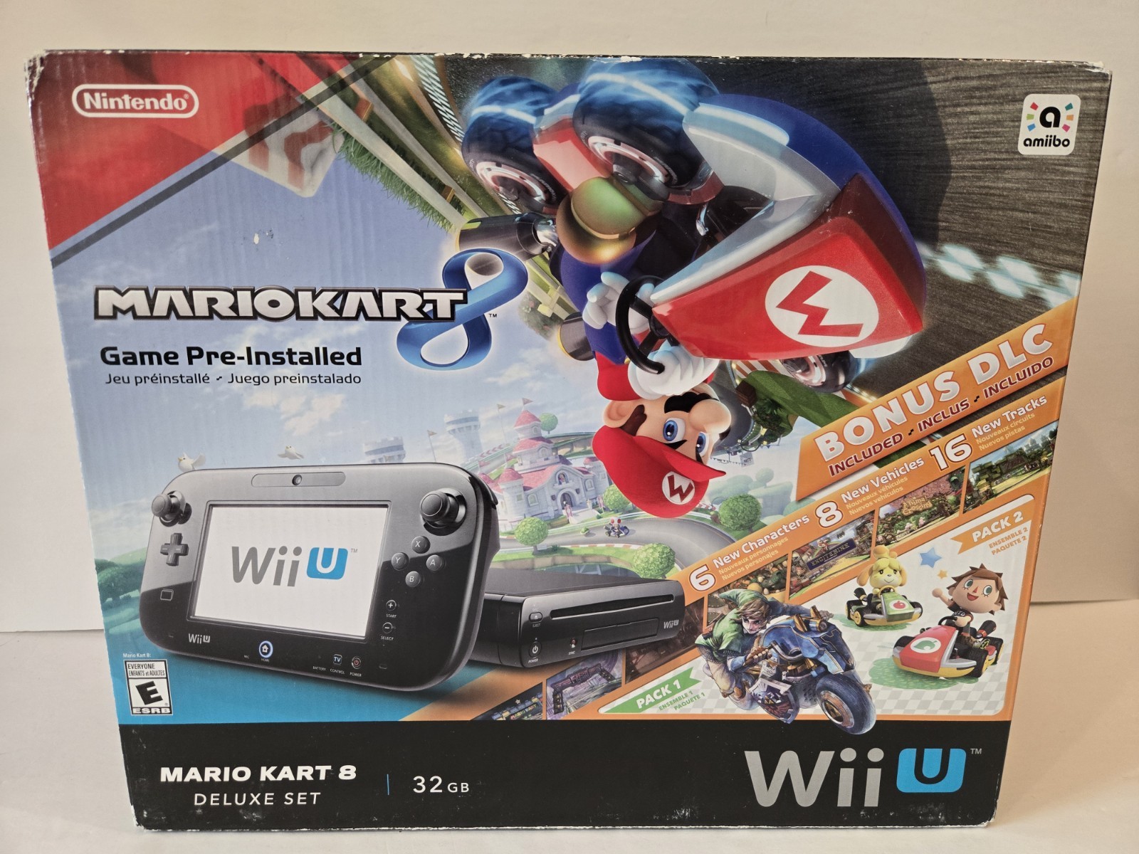 Nintendo Wii U Mario Kart 8 Deluxe 32GB Handheld System – Black CIB