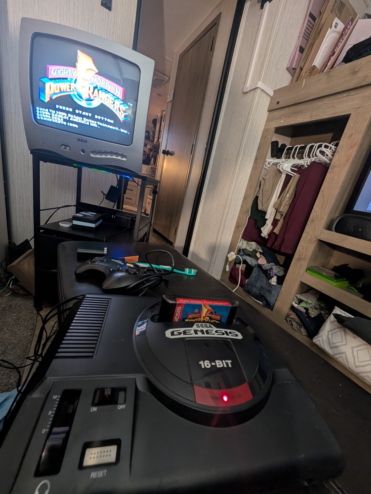 Sega Genesis Model 1601 16 Bit Console Bundle 2 Gamepads, 1 Game, Tested, OEM