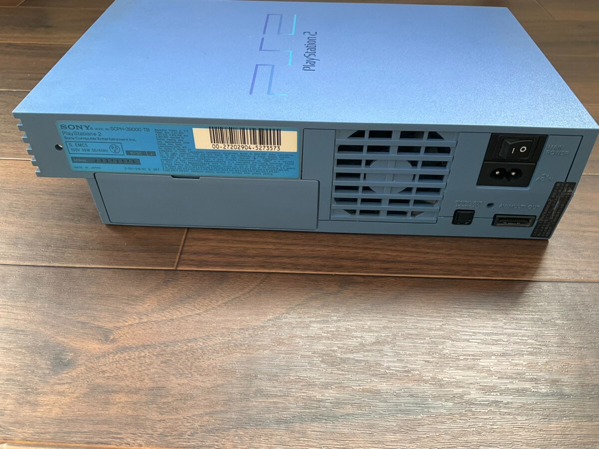 Sony PlayStation 2 PS2 Console only SCPH 39000 TB Toys Blue turquoise japan Used