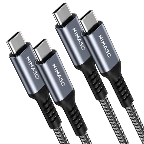 NIMASO USB C/Type C to Type C Cable (2m+2m PD Compatible 60W Fast Charging) for