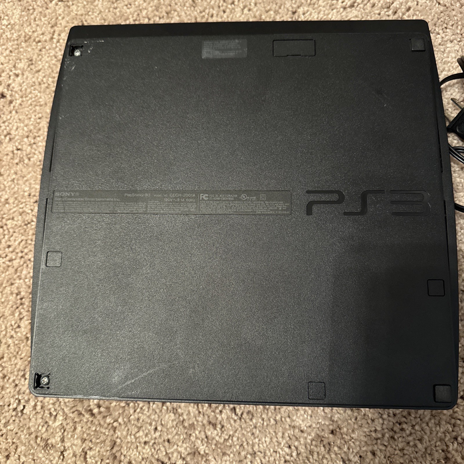 Sony PlayStation 3 Slim PS3 120GB Black Console Gaming System CECH-2001A