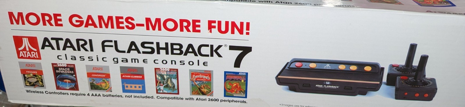 Atari Flashback 7 Classic Game Console 101 Built in Games Space Invaders Frogger