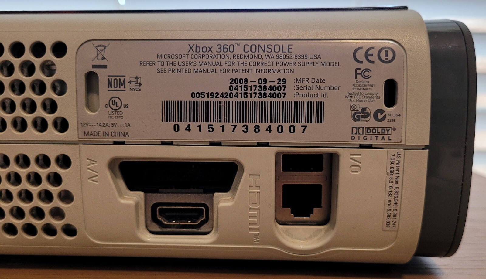 Pre-Owned Microsoft Xbox 360 Bundle 60GB White Console Adapter 2 Controllers