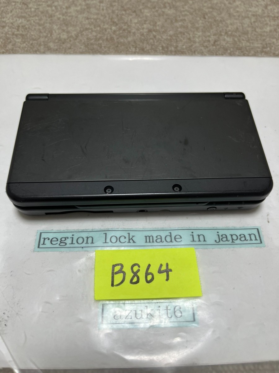 New 3DS black Nintendo Console region Japanese B864