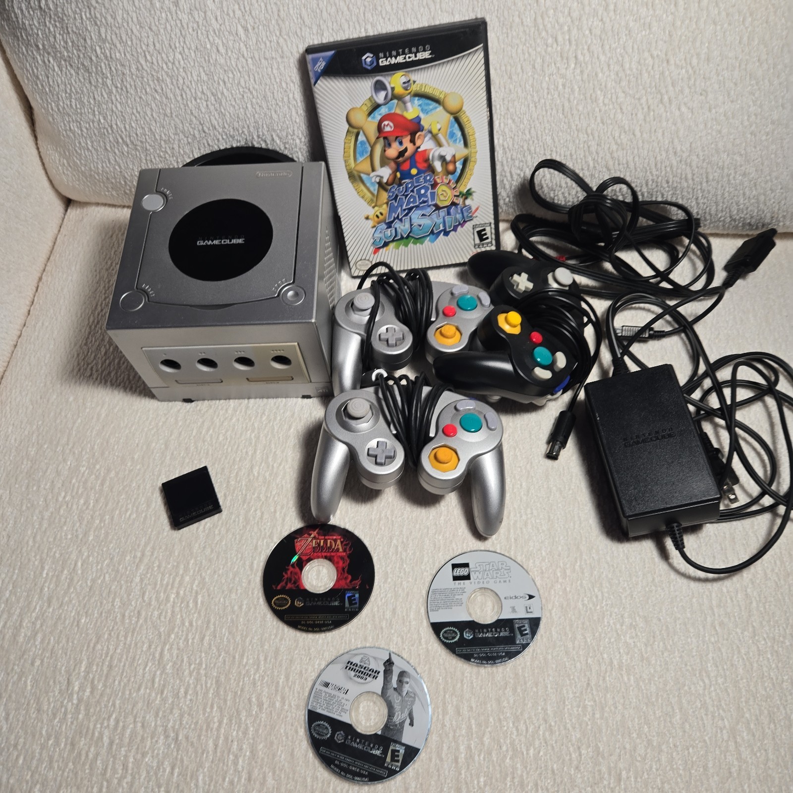 Nintendo GameCube Platinum Console – Silver Tested working – Read discription