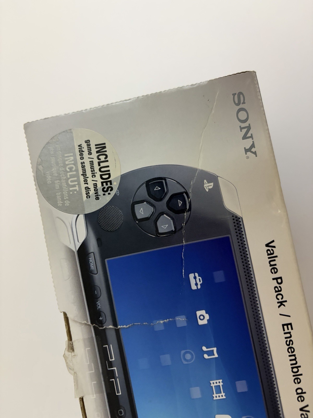 Sony PlayStation Portable PSP-1001 Console With Box SOLD AS IS FOR PARTS/REPAIR