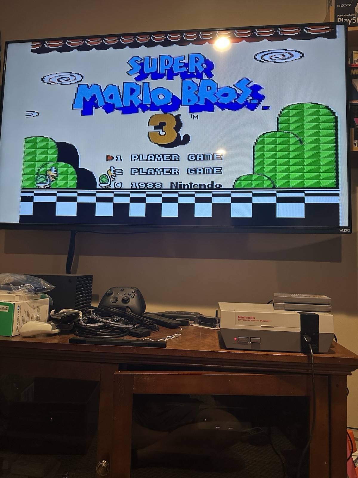 NINTENDO NES Console System Bundle Games Super Mario 1 2 3 Polished Original PIN