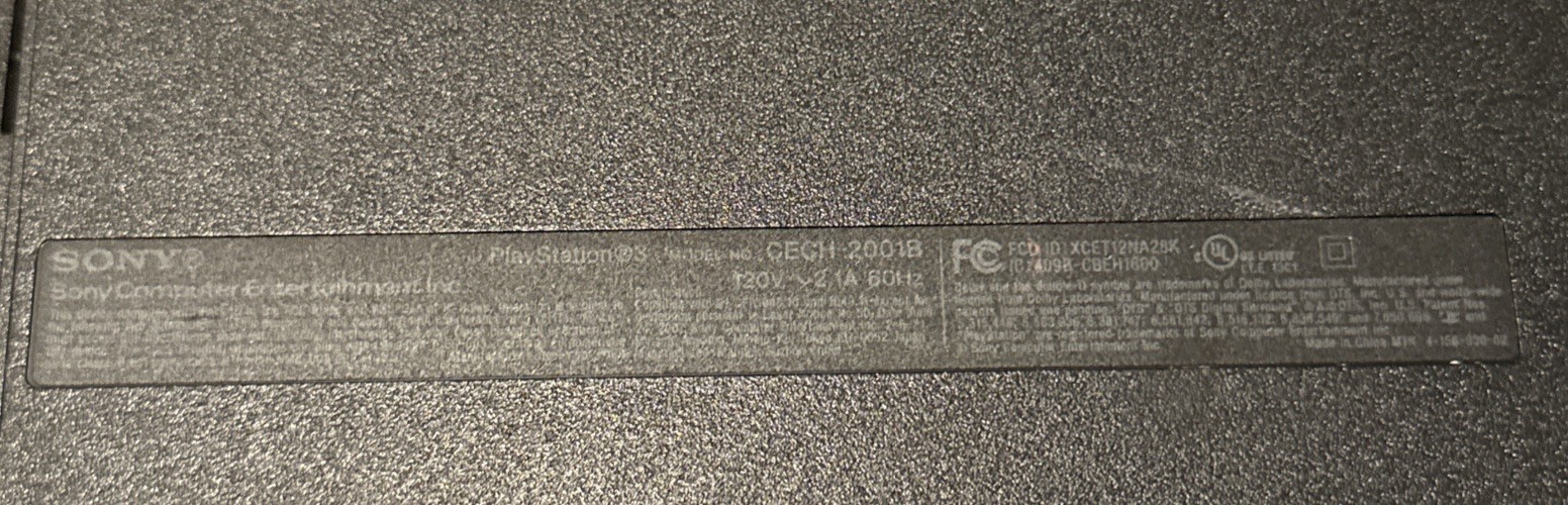 Sony PlayStation 3 PS3 Slim Console Only CECH-2001A As Is