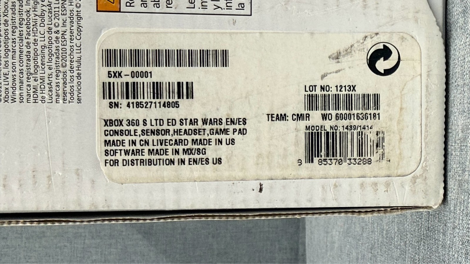 Microsoft XBOX 360 Limited Edition Star Wars Kinect 320GB Console Factory Sealed