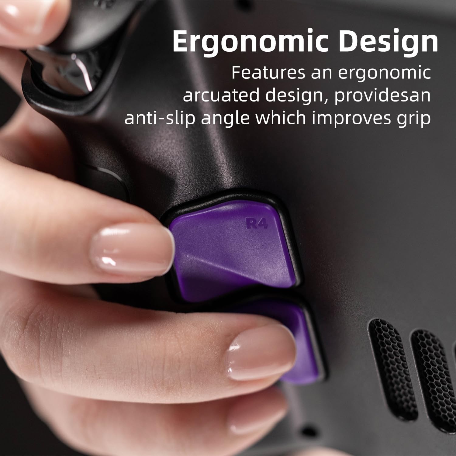 Upgrade Your Steam Deck with 4pcs Back Button Enhancement Set – Ergonomic