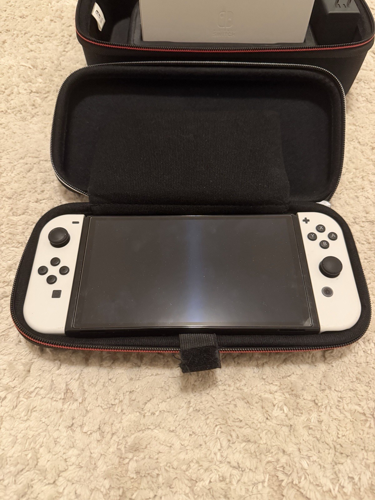 Nintendo Switch OLED HEG-001 w/ 2 Cases + Extra Screen Protectors