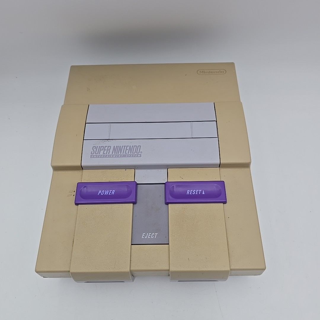 Super Nintendo System SNES Console Tested New Cables And Controllers