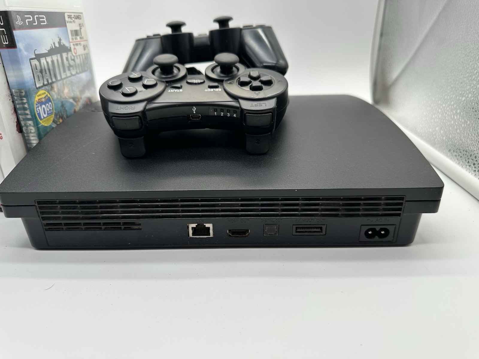 Sony PS3 Slim 320GB Console Bundle – 6 Games + 2 Controllers + Tested!! No HDMI