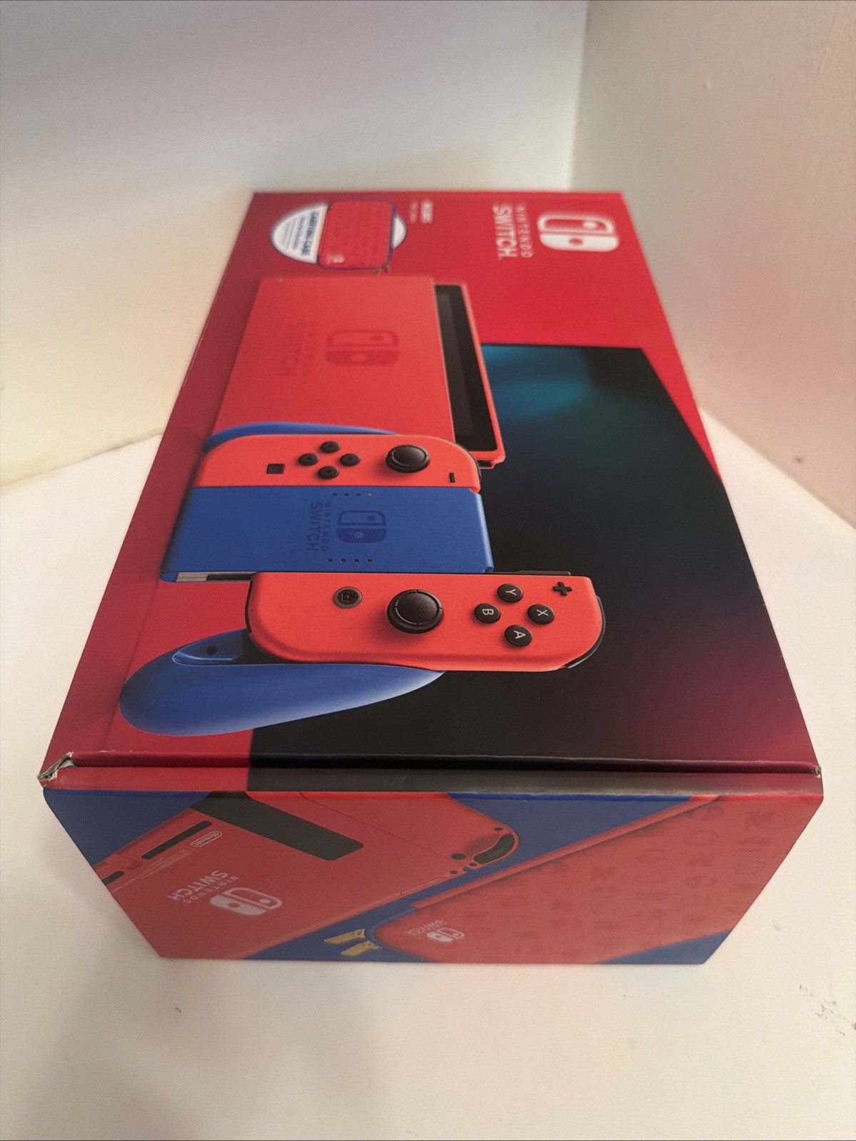 Nintendo Switch Mario Red & Blue Edition Plus 2 Screen Protectors