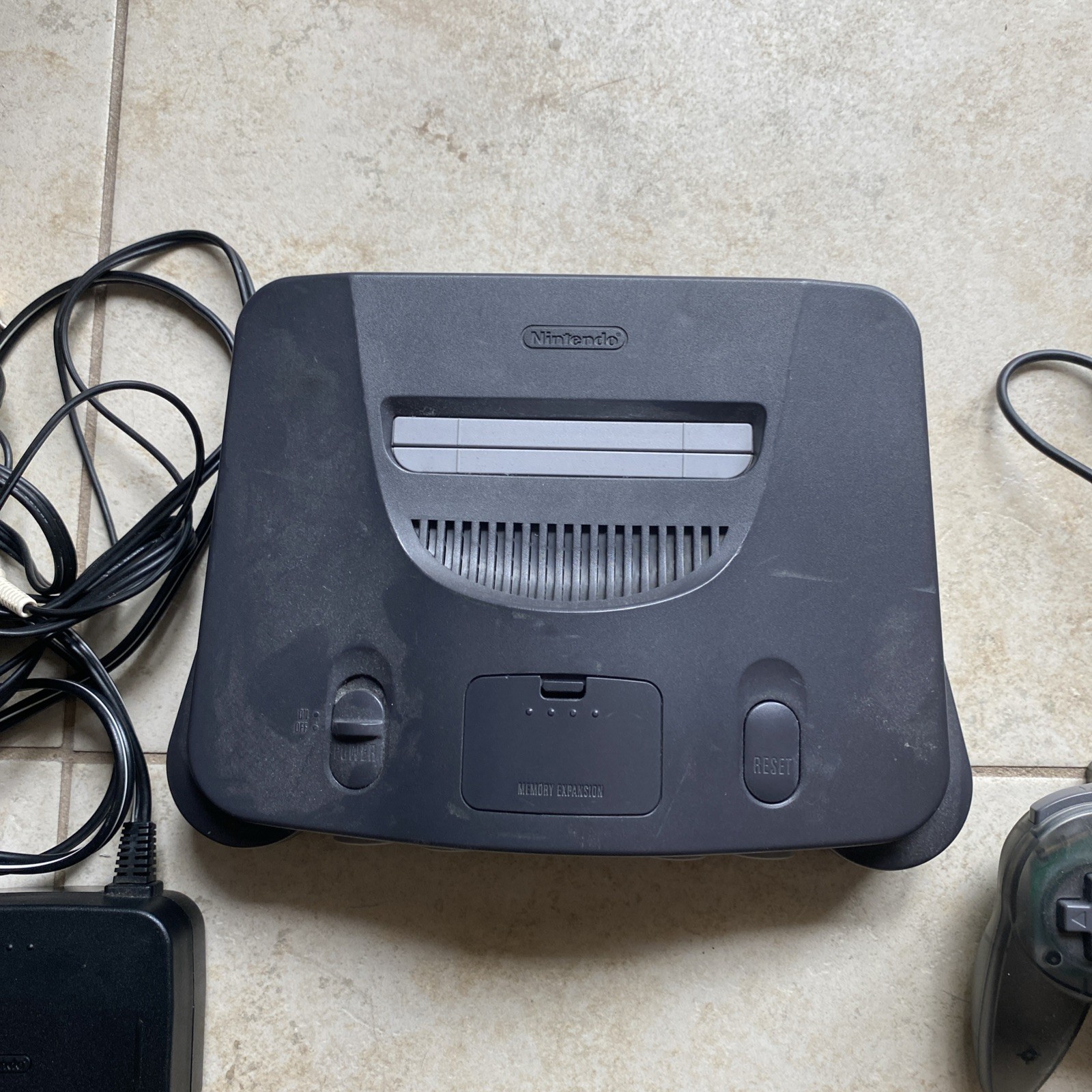 Nintendo N64 Console bundle NUS-001 Gray With 2 games & controller
