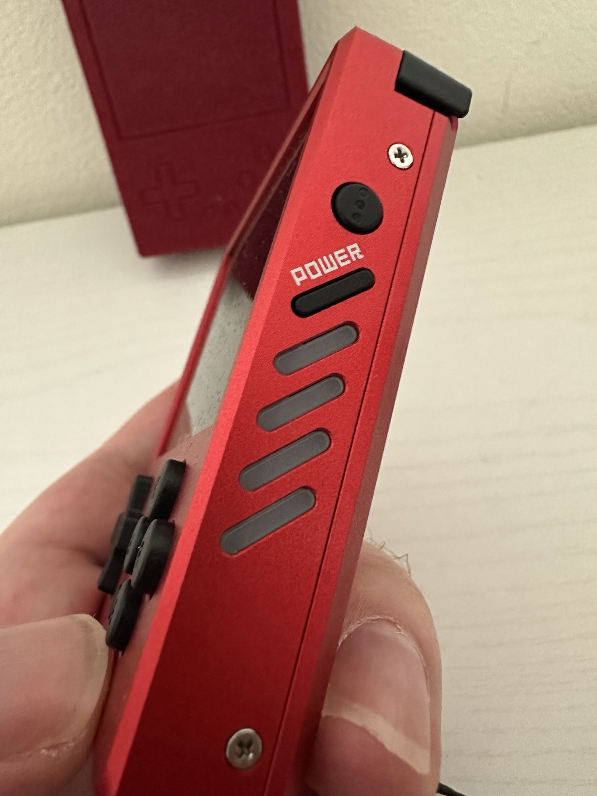 GKD Pixel 2 Red Handheld Console + 3D Case