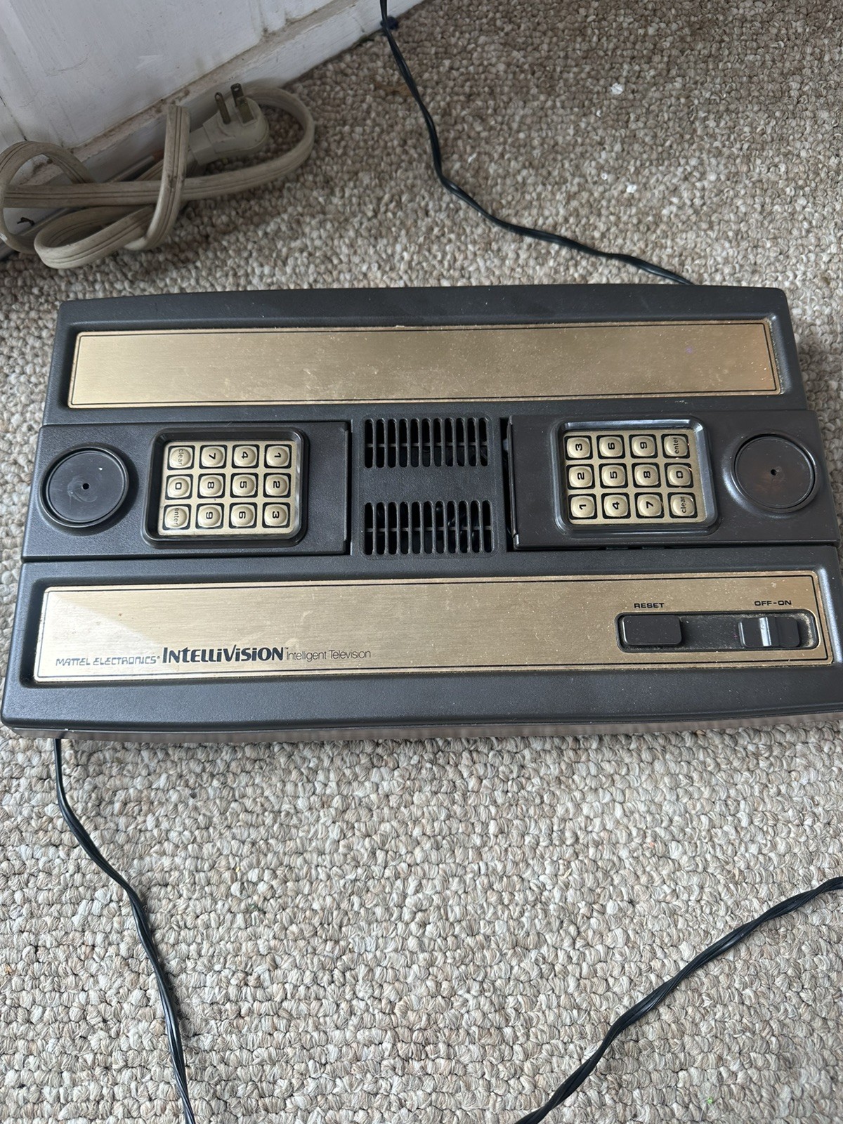 Mattel Intellivision Console Model 2609 (1979) For Parts/Repair As-Is No AV Cord