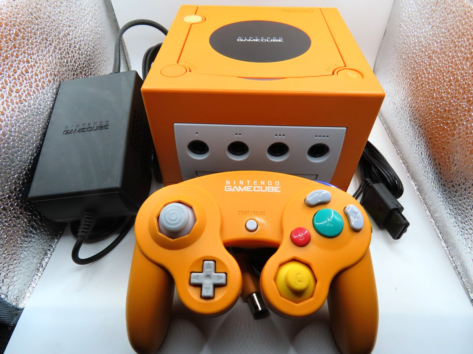 Nintendo GameCube Console CIB Orange Spice RECAPPED, NEAR MINT SHELL, USA REGION