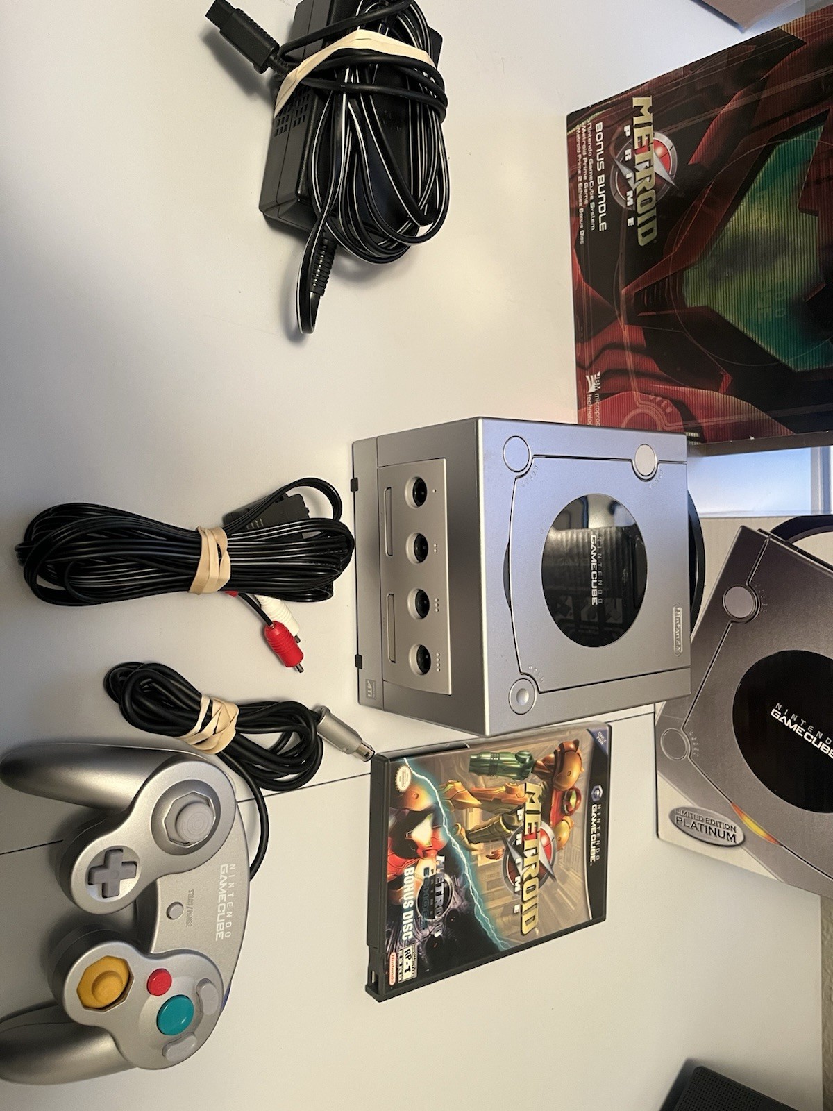Platinum Metroid Prime Bundle Nintendo GameCube Read Description