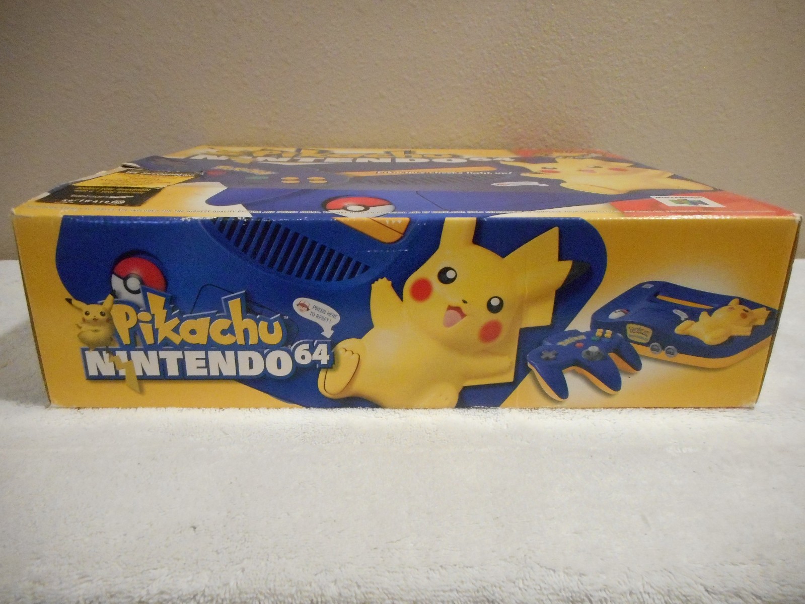 Nintendo 64 Pokémon Pikachu Edition Console – With Box and Foam – (NUS-101)
