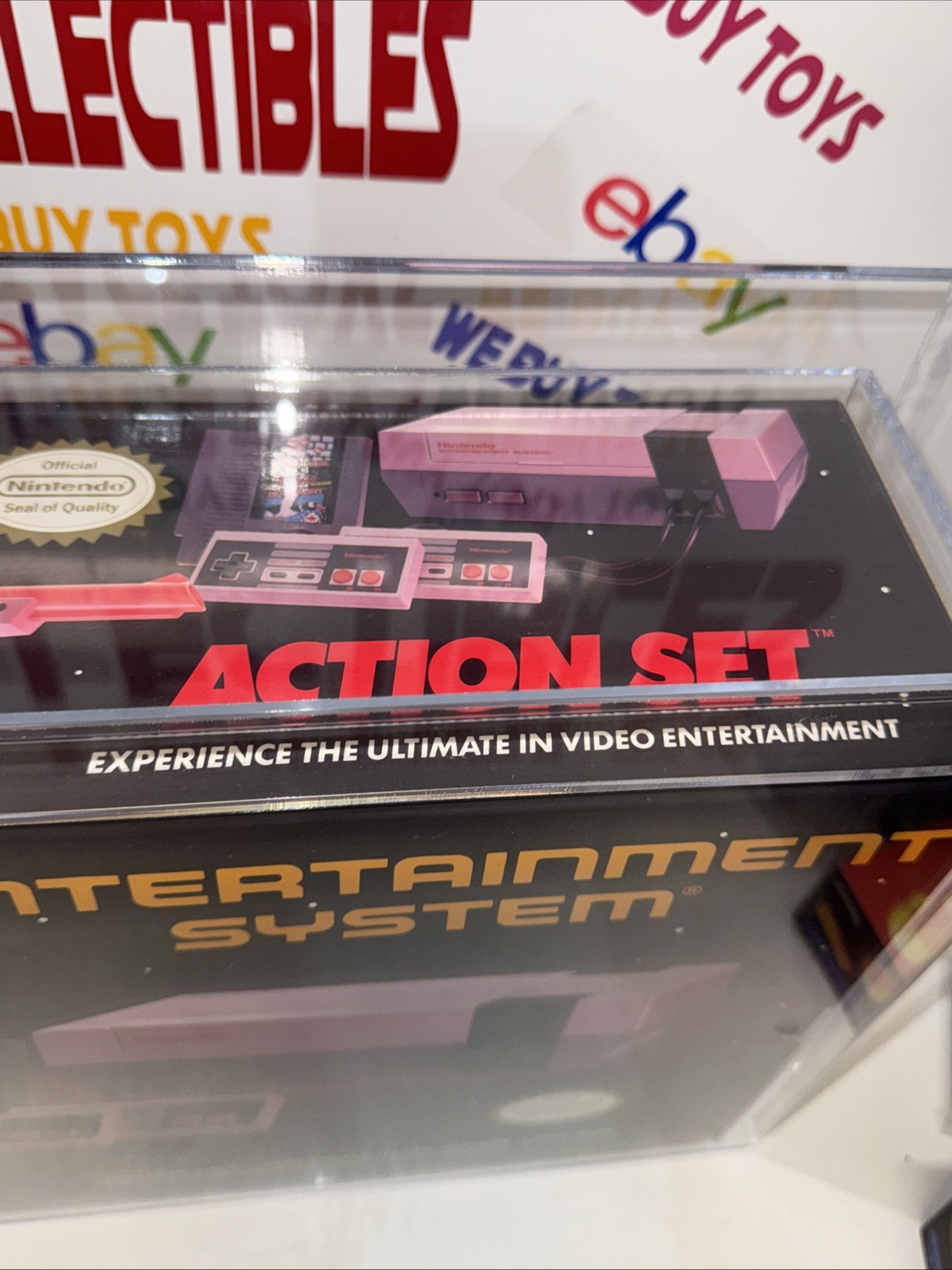 NES Nintendo Action Set Red Zapper System Console VGA Grade 80 + NEW 🔥AFA 🔥