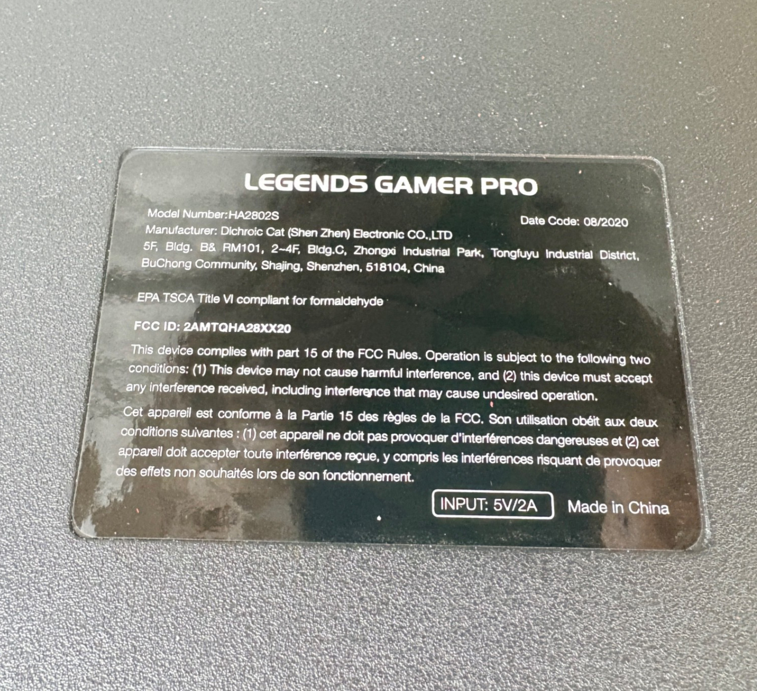 AtGames Legends Gamer Pro Tabletop Arcade Controller Console ONLY