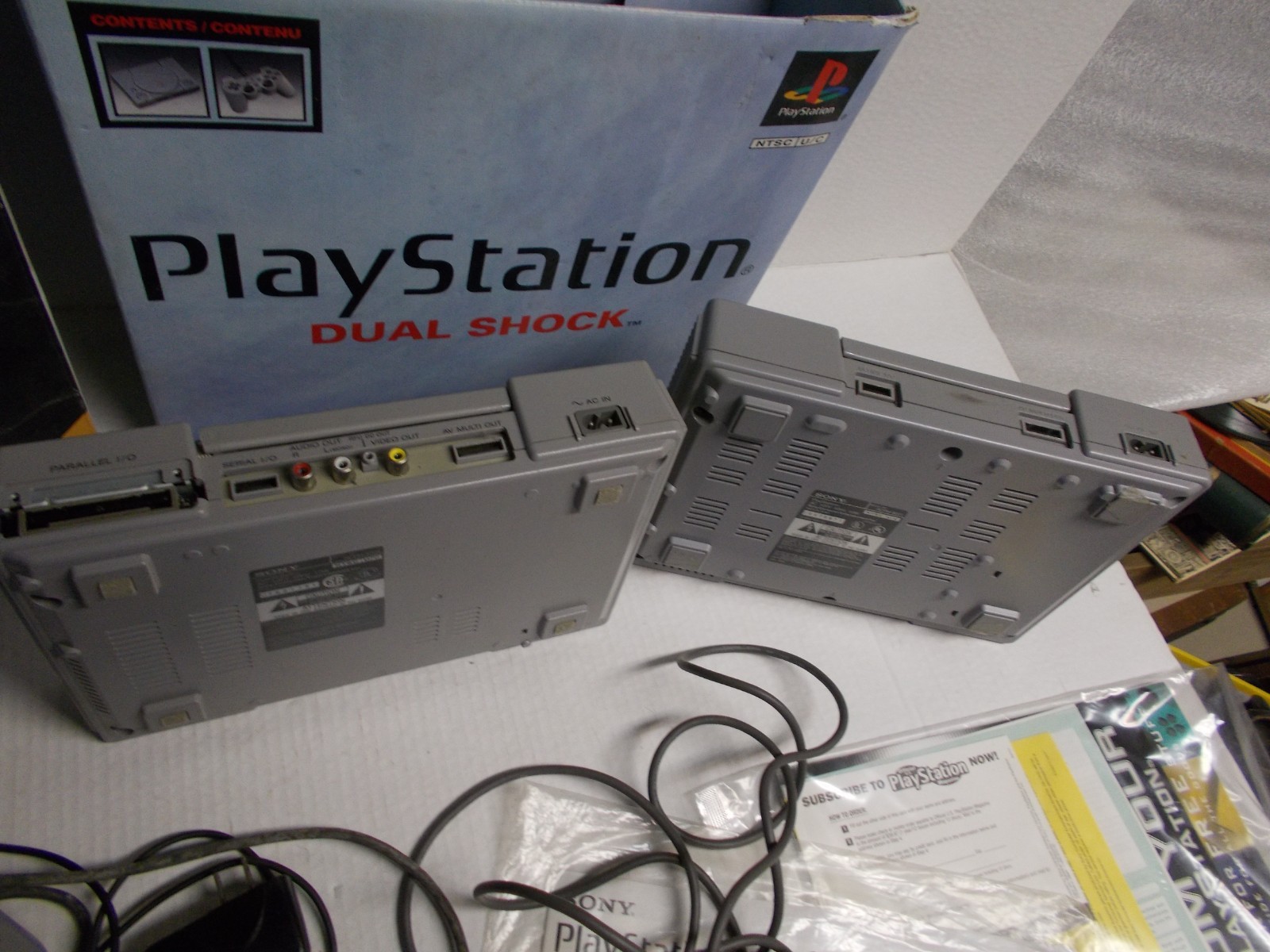 1999 & 1996 Playstation and Controller ,Box (AS IS)