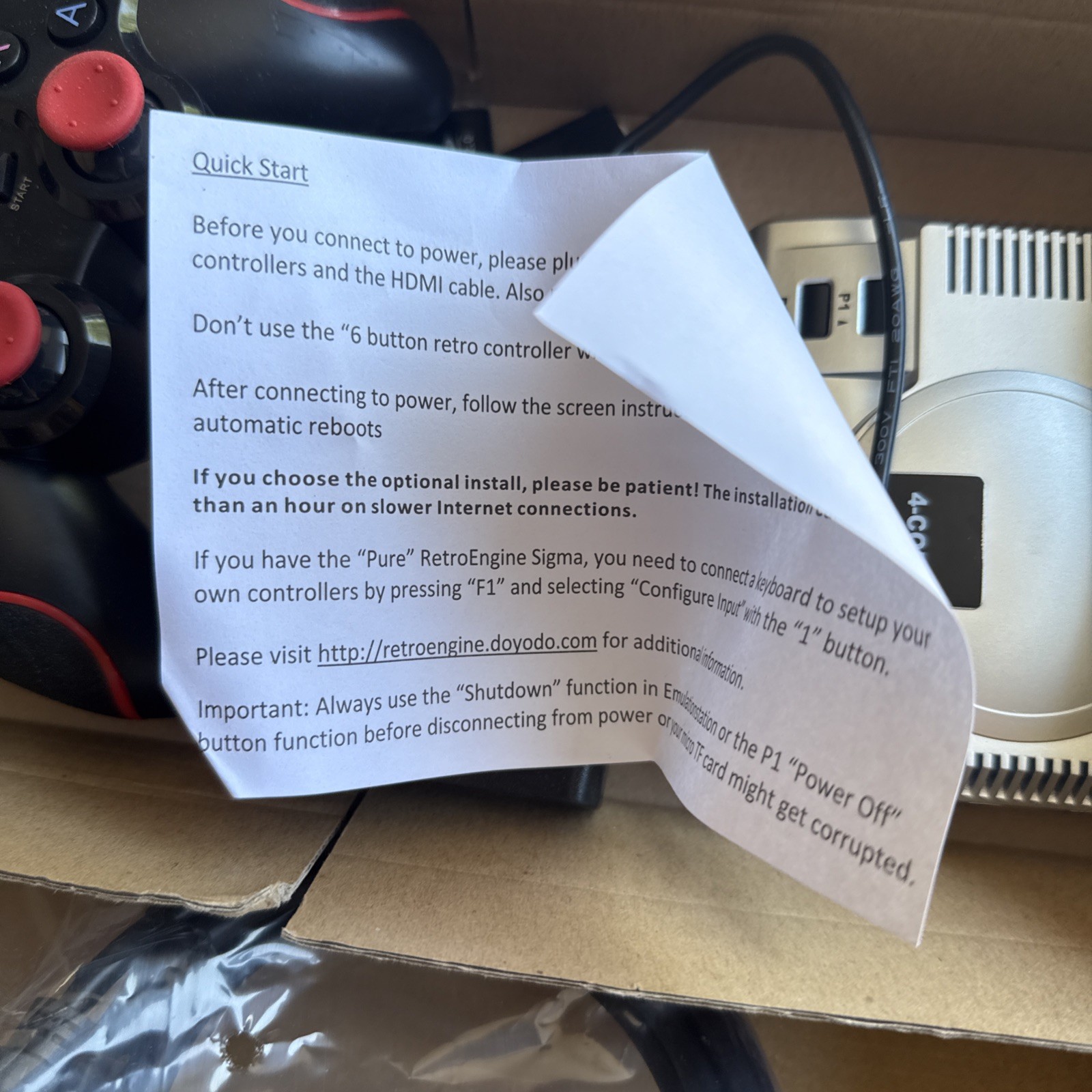 Sigma Retroengine 4-core – Working – Powers Up!